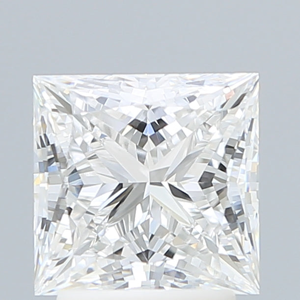 2.51 Carat Princess Lab Diamond with  Cut Diamond in 14KT  view 1
