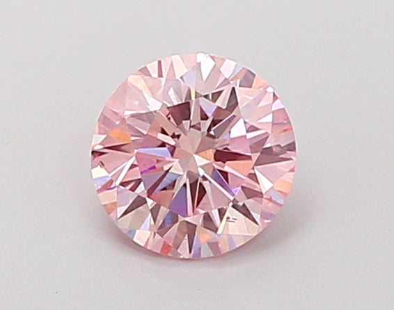 0.62 Carat Round Lab Diamond with  Cut Diamond in 14KT  view 1
