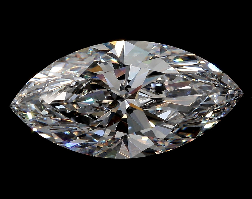 1.9 Carat Marquise Lab Diamond with  Cut Diamond in 14KT  view 1
