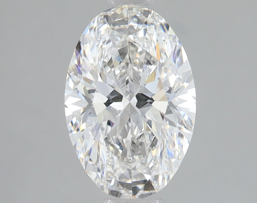 1.5 Carat Oval Lab Diamond with  Cut Diamond in 14KT  view 1
