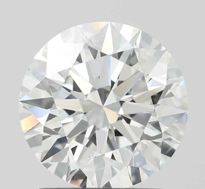 1.7 Carat Round Lab Diamond with  Cut Diamond in 14KT  view 1
