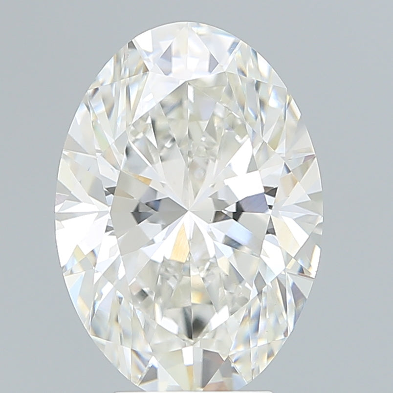 5.3 Carat Oval Lab Diamond with  Cut Diamond in 14KT  view 1

