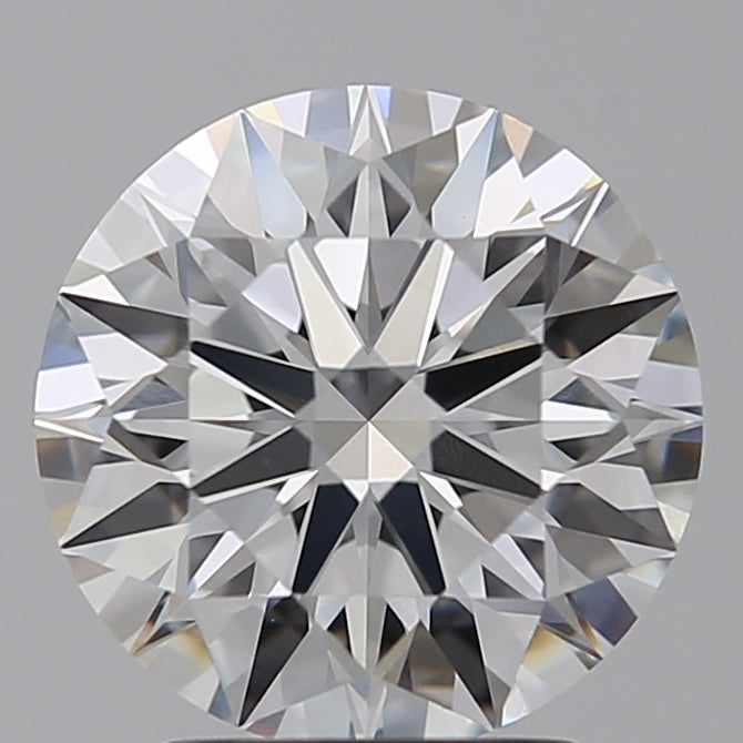2.54 Carat Round Lab Diamond with  Cut Diamond in 14KT  view 1

