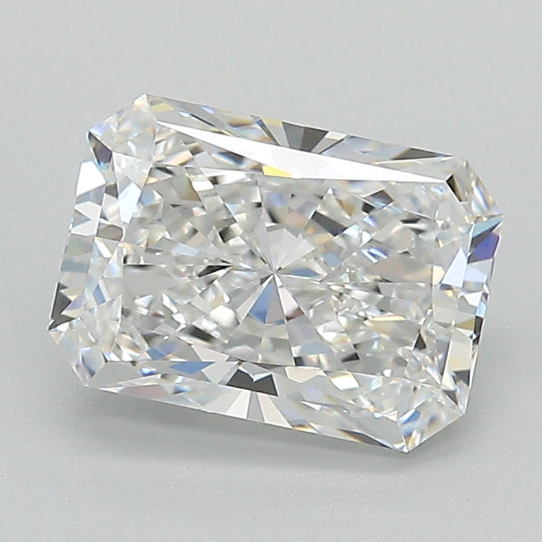 1.95 Carat Radiant Lab Diamond with  Cut Diamond in 14KT  view 1
