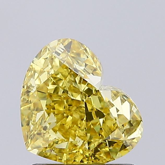 1.53 Carat Heart Lab Diamond with  Cut Diamond in 14KT  view 1
