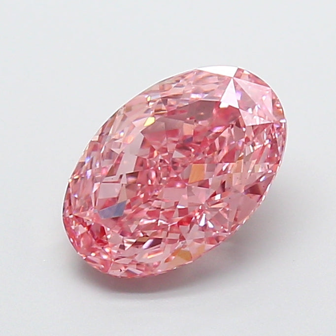 3.5 Carat Oval Lab Diamond with  Cut Diamond in 14KT  view 1
