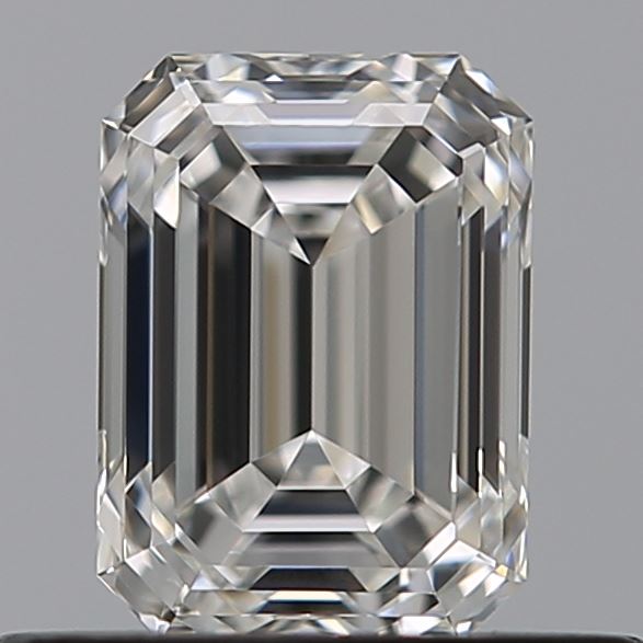 0.58 Carat Emerald Natural Diamond with  Cut Diamond in 14KT  view 1
