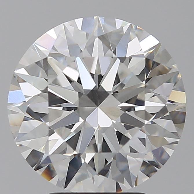 4.01 Carat Round Lab Diamond with  Cut Diamond in 14KT  view 1
