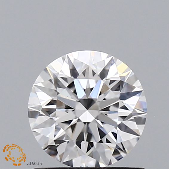 0.9 Carat Round Lab Diamond with  Cut Diamond in 14KT  view 1
