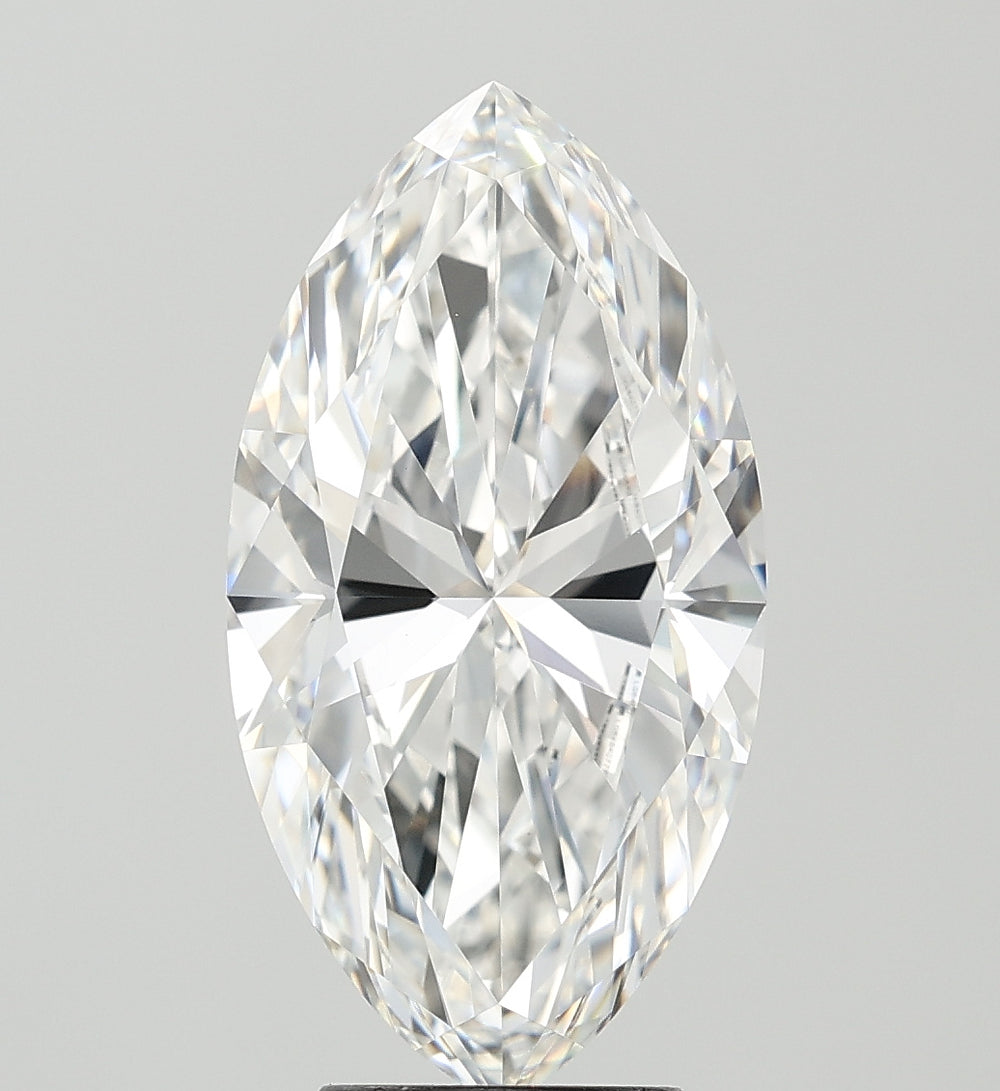 5.06 Carat Marquise Lab Diamond with  Cut Diamond in 14KT  view 1
