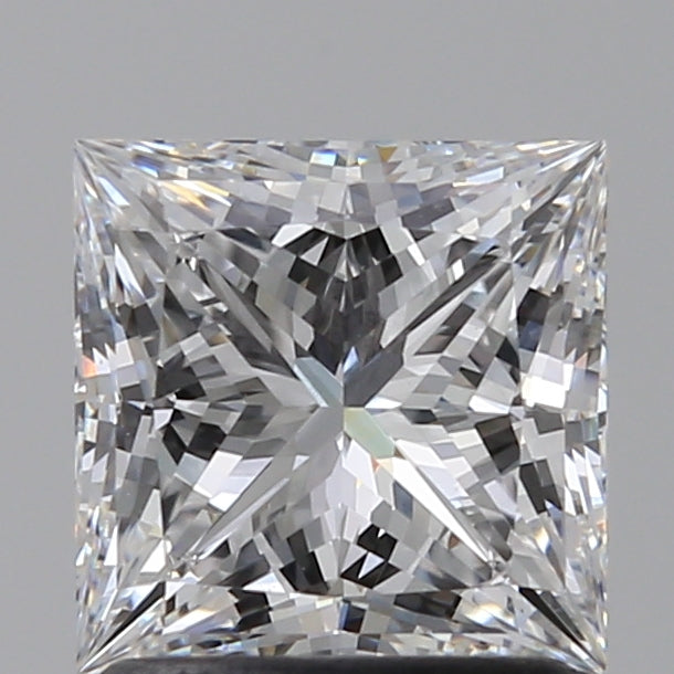 1.54 Carat Princess Lab Diamond with  Cut Diamond in 14KT  view 1
