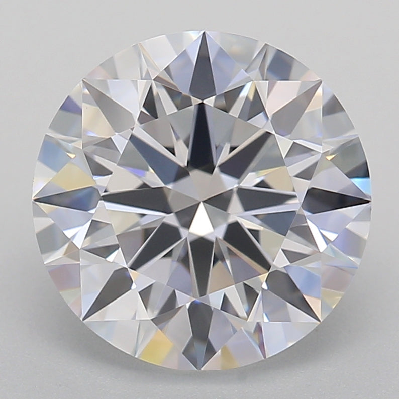 2.06 Carat Round Lab Diamond with  Cut Diamond in 14KT  view 1
