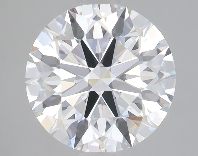 2.56 Carat Round Lab Diamond with  Cut Diamond in 14KT  view 1
