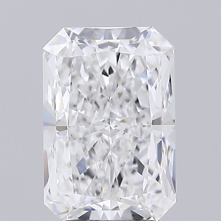 2.09 Carat Radiant Lab Diamond with  Cut Diamond in 14KT  view 1
