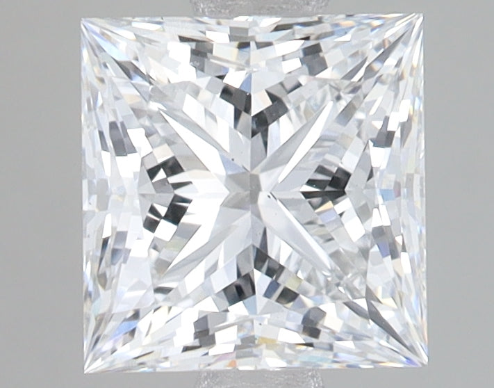 2.02 Carat Princess Lab Diamond with  Cut Diamond in 14KT  view 1
