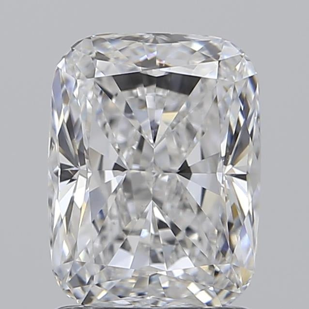 1.51 Carat Cushion Lab Diamond with  Cut Diamond in 14KT  view 1
