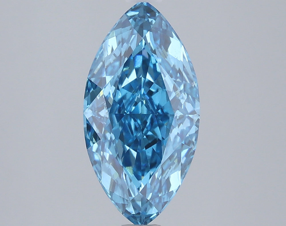 1.96 Carat Marquise Lab Diamond with  Cut Diamond in 14KT  view 1
