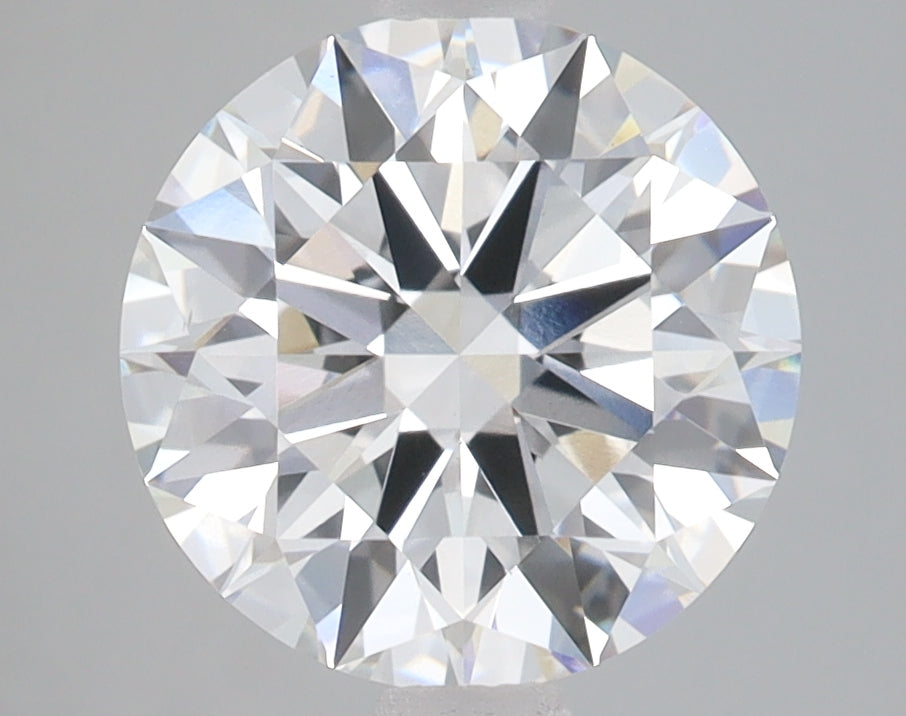 3.05 Carat Round Lab Diamond with  Cut Diamond in 14KT  view 1
