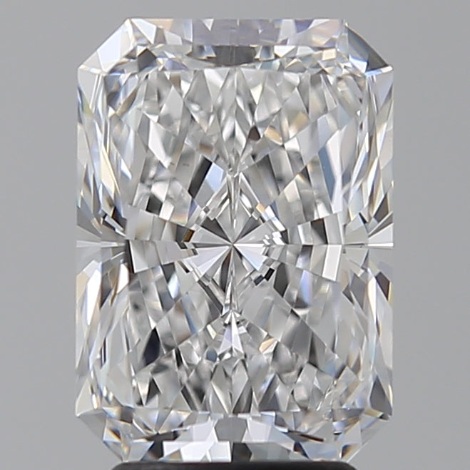 3.56 Carat Radiant Lab Diamond with  Cut Diamond in 14KT  view 1
