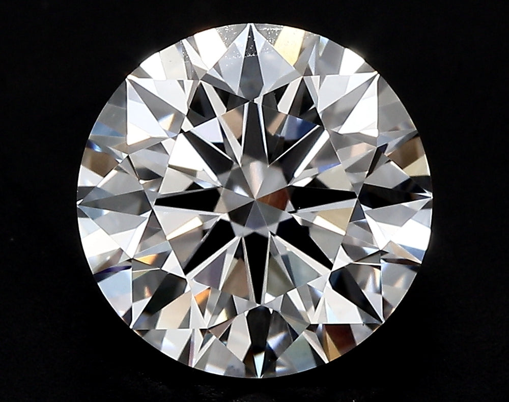 3.57 Carat Round Lab Diamond with  Cut Diamond in 14KT  view 1
