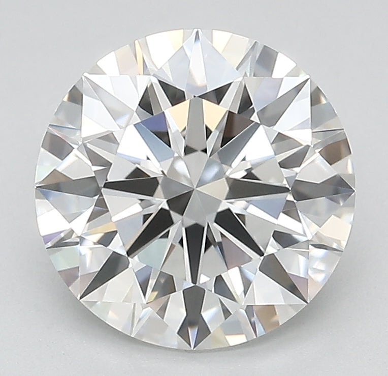 2.32 Carat Round Lab Diamond with  Cut Diamond in 14KT  view 1
