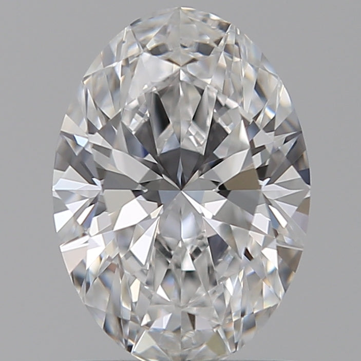 1.07 Carat Oval Lab Diamond with  Cut Diamond in 14KT  view 1
