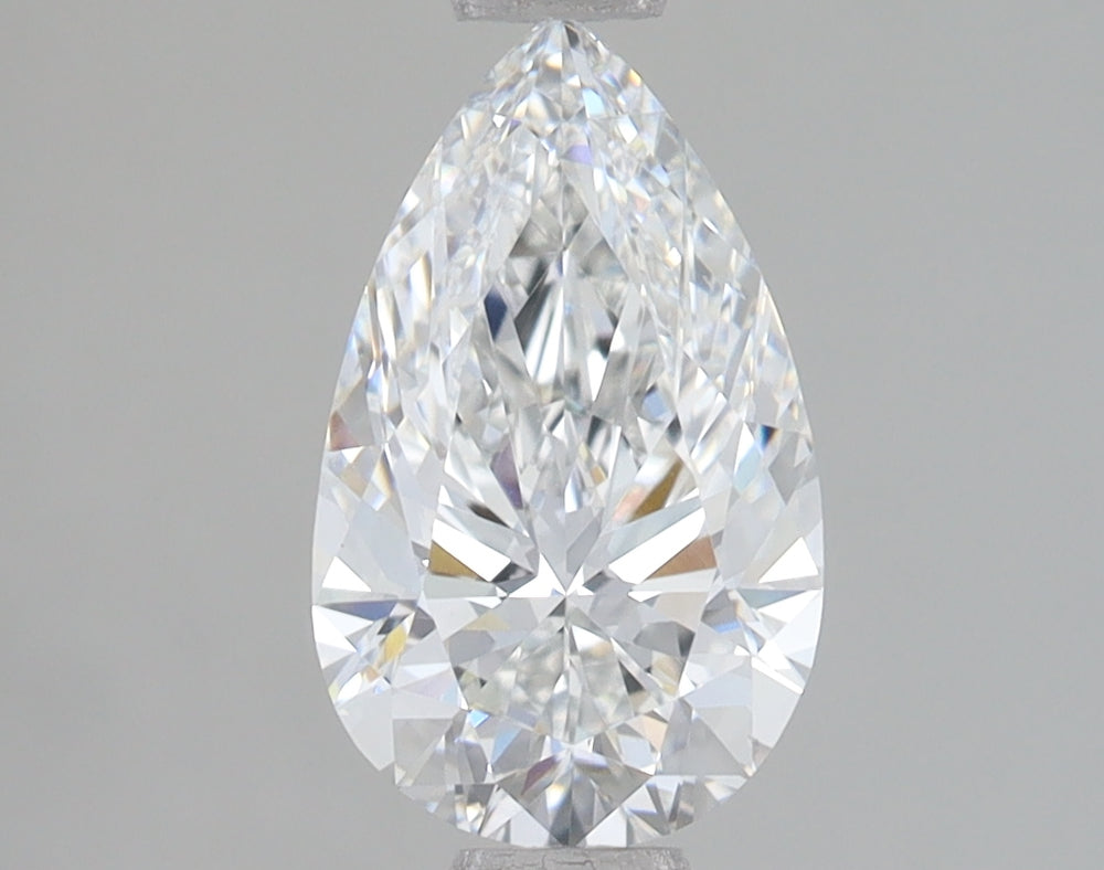 1.5 Carat Pear Lab Diamond with  Cut Diamond in 14KT  view 1
