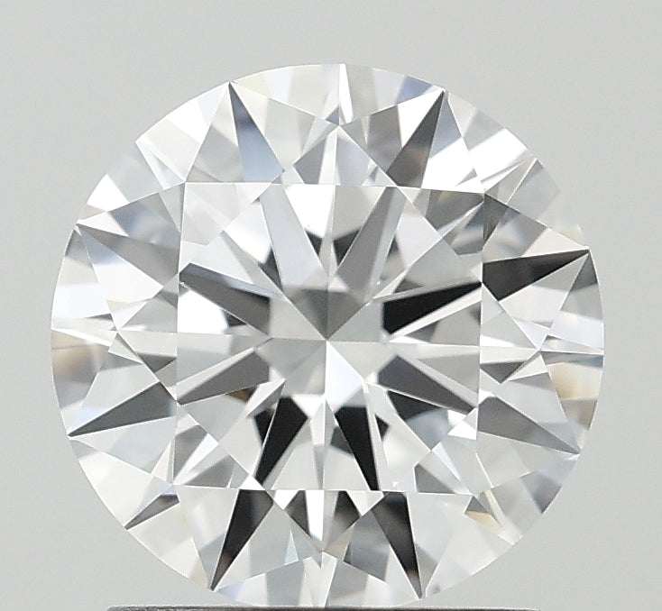 1.57 Carat Round Lab Diamond with  Cut Diamond in 14KT  view 1
