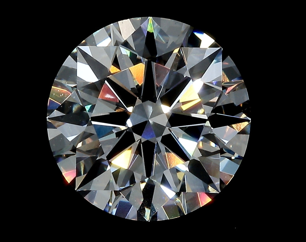 3.05 Carat Round Lab Diamond with  Cut Diamond in 14KT  view 1
