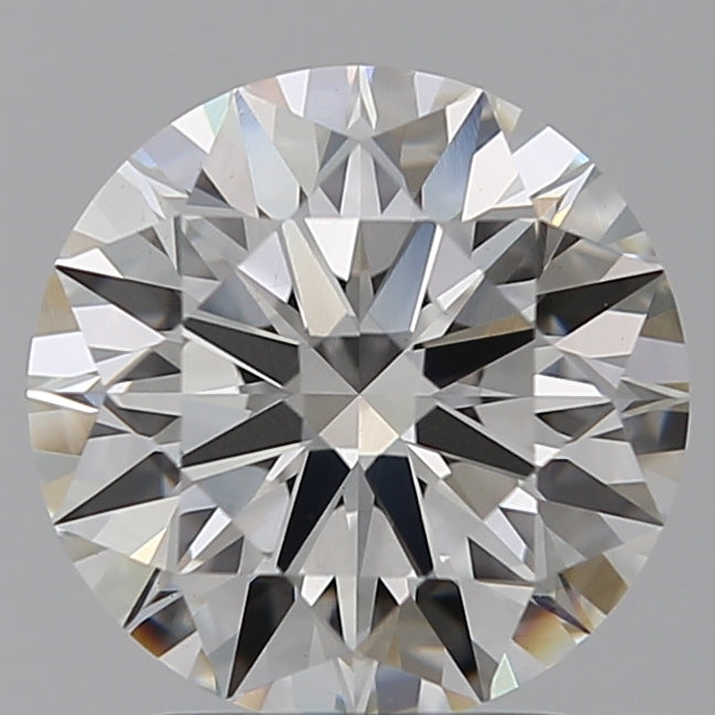 2.27 Carat Round Lab Diamond with  Cut Diamond in 14KT  view 1
