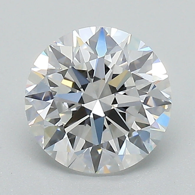 1.35 Carat Round Lab Diamond with  Cut Diamond in 14KT  view 1
