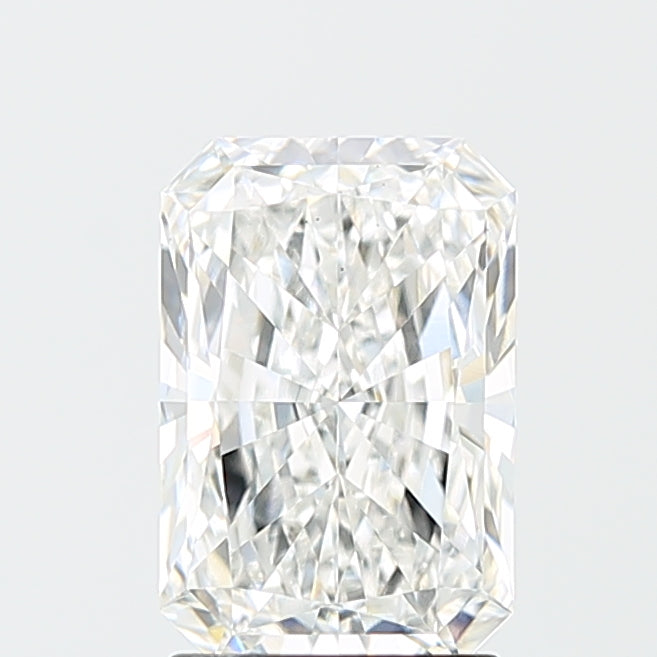 2.08 Carat Radiant Lab Diamond with  Cut Diamond in 14KT  view 1
