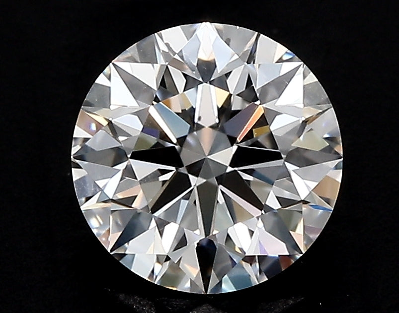 3.78 Carat Round Lab Diamond with  Cut Diamond in 14KT  view 1

