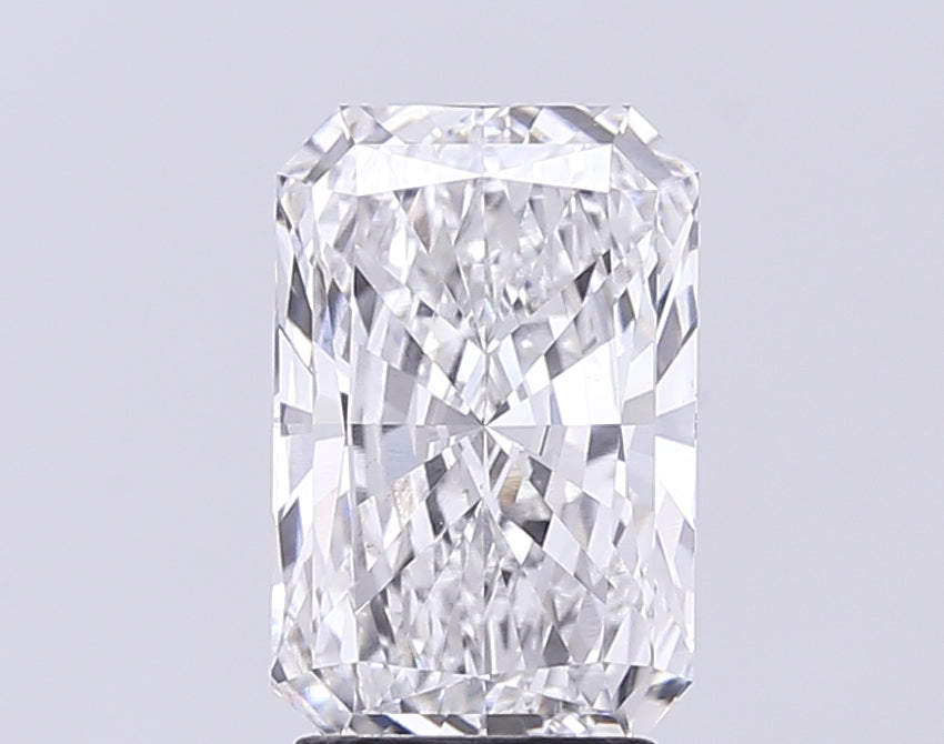 3.01 Carat Radiant Lab Diamond with  Cut Diamond in 14KT  view 1
