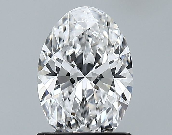 1.16 Carat Oval Lab Diamond with  Cut Diamond in 14KT  view 1
