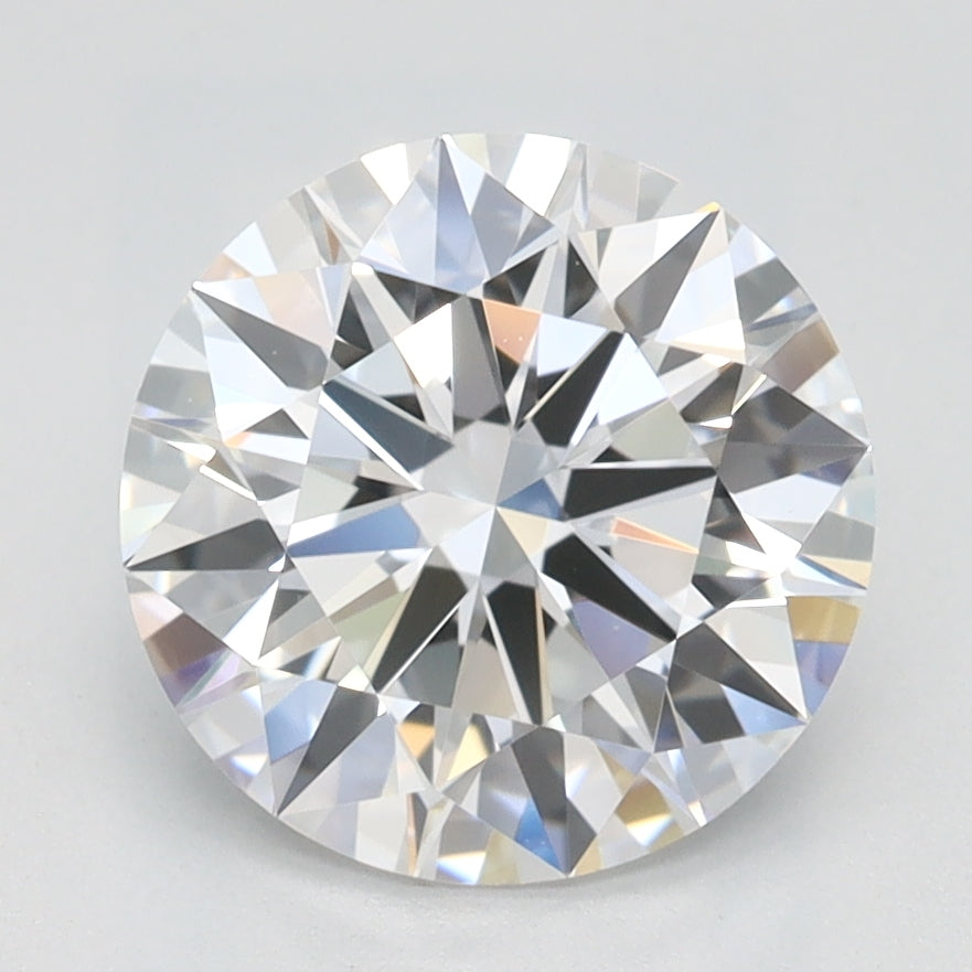 2.0 Carat Round Lab Diamond with  Cut Diamond in 14KT  view 1
