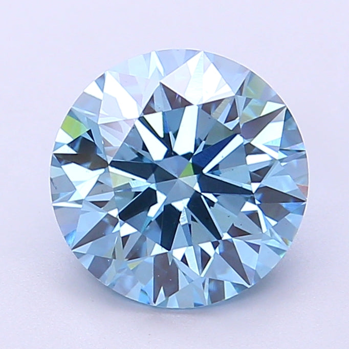 2.52 Carat Round Lab Diamond with  Cut Diamond in 14KT  view 1
