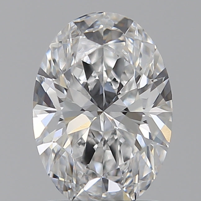1.5 Carat Oval Lab Diamond with  Cut Diamond in 14KT  view 1
