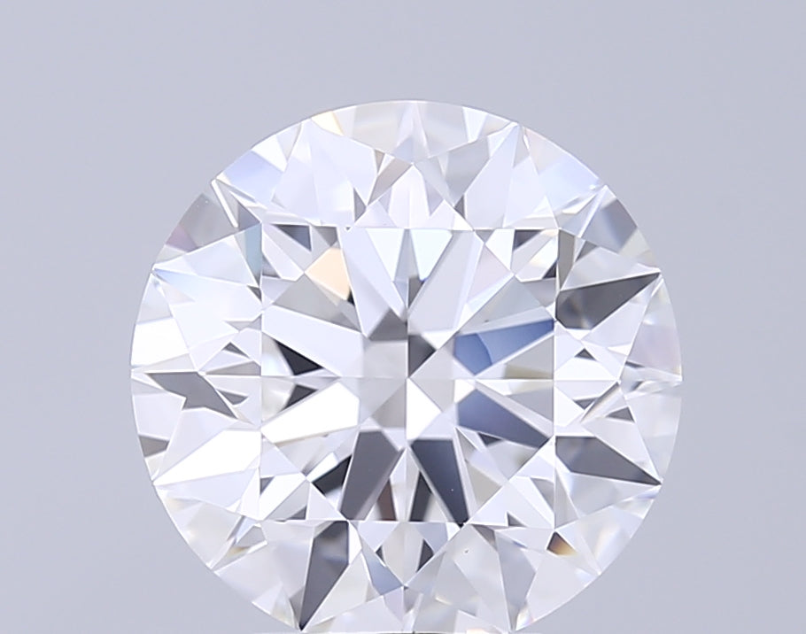 5.04 Carat Round Lab Diamond with  Cut Diamond in 14KT  view 1
