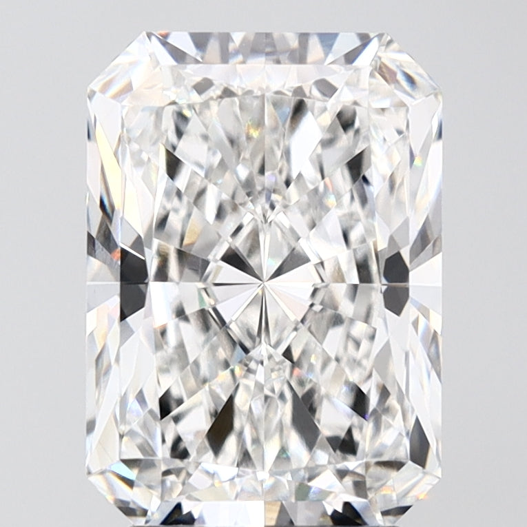 3.53 Carat Radiant Lab Diamond with  Cut Diamond in 14KT  view 1
