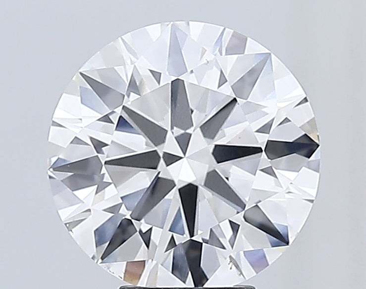 6.06 Carat Round Lab Diamond with  Cut Diamond in 14KT  view 1
