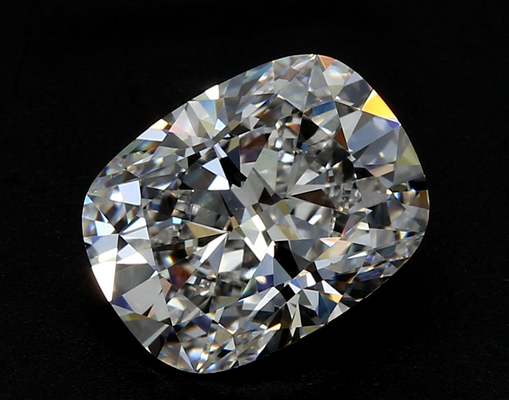 1.59 Carat Cushion Lab Diamond with  Cut Diamond in 14KT  view 1
