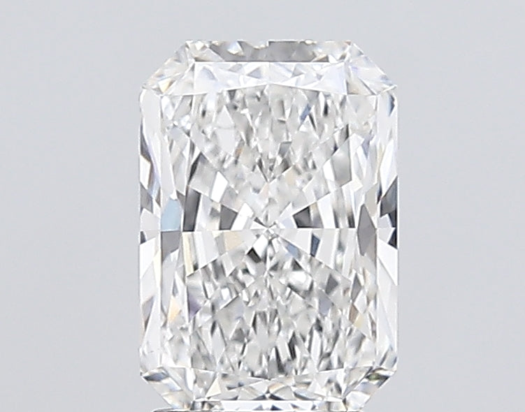 3.06 Carat Radiant Lab Diamond with  Cut Diamond in 14KT  view 1
