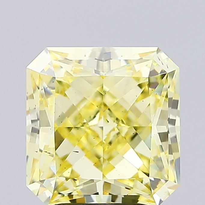 3.01 Carat Radiant Lab Diamond with  Cut Diamond in 14KT  view 1
