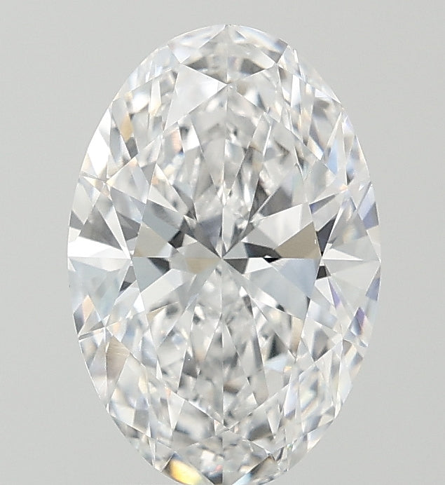 2.02 Carat Oval Lab Diamond with  Cut Diamond in 14KT  view 1
