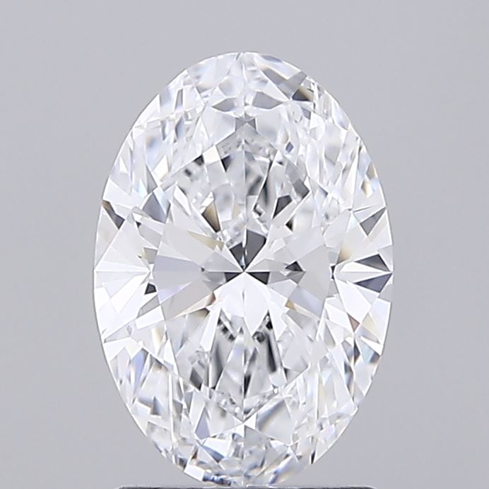1.5 Carat Oval Lab Diamond with  Cut Diamond in 14KT  view 1
