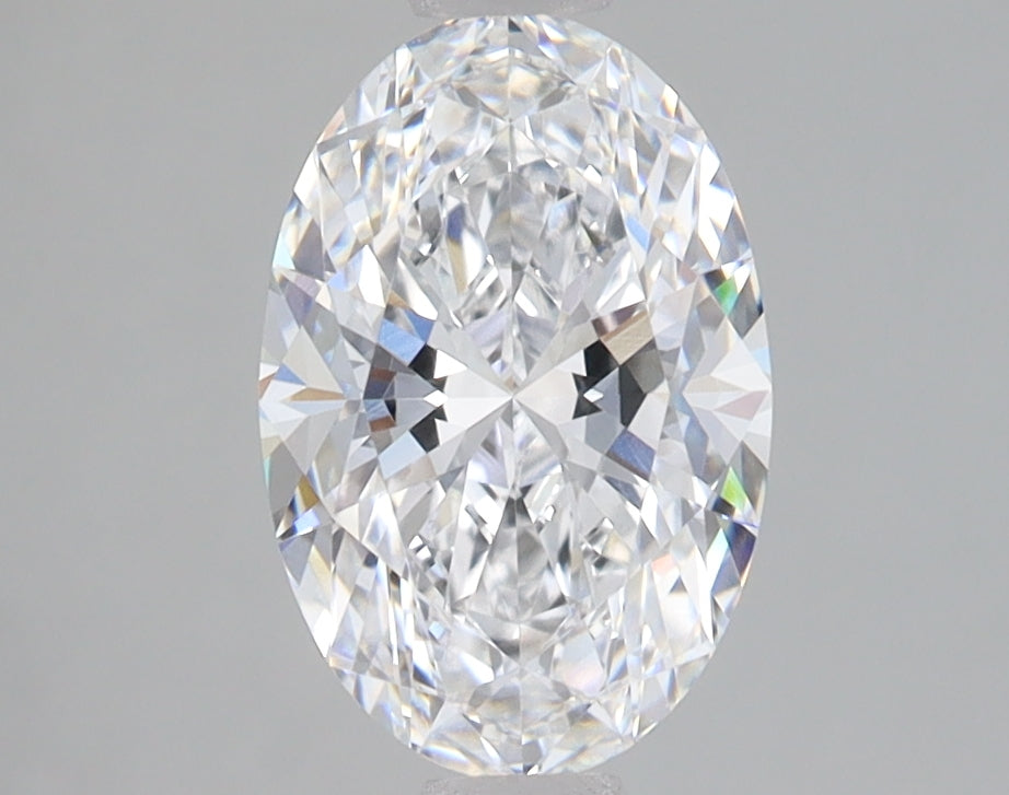 1.59 Carat Oval Lab Diamond with  Cut Diamond in 14KT  view 1
