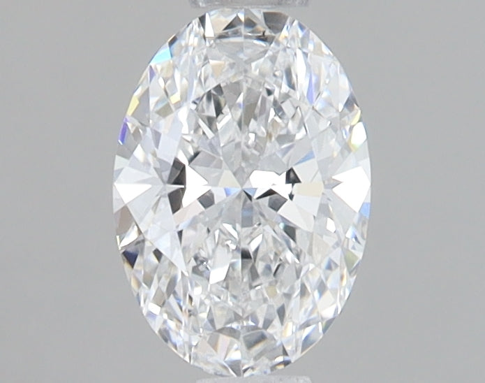 0.72 Carat Oval Lab Diamond with  Cut Diamond in 14KT  view 1
