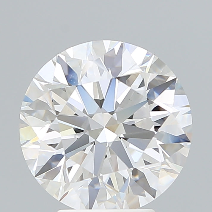 4.5 Carat Round Lab Diamond with  Cut Diamond in 14KT  view 1
