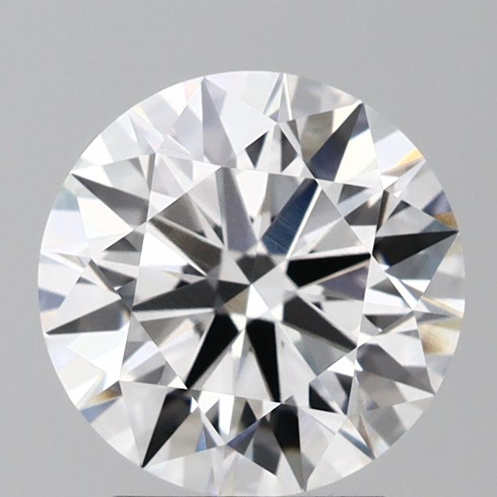 2.8 Carat Round Lab Diamond with  Cut Diamond in 14KT  view 1
